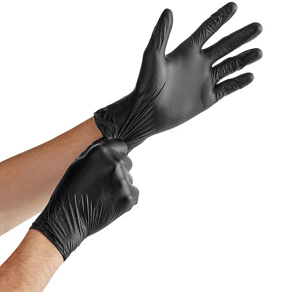 Glove, Nitrile Powder-Free (Black), 10/100, 1000 Pcs