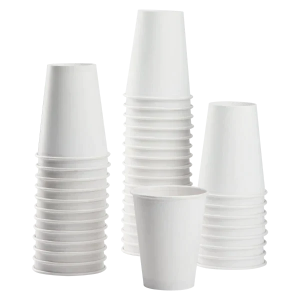 Paper Hot Cup (90mm), White, 12oz, 1000 Pcs