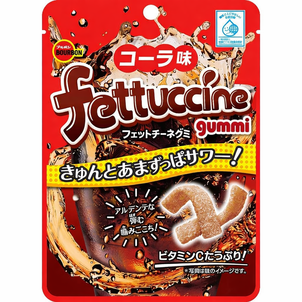 Bourbon Fettuccine Gummy Cola (50g) (Japan) — Specialty Food Source