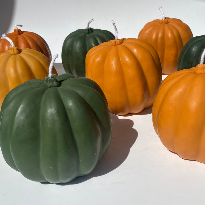 Pumpkin Candle - Orange