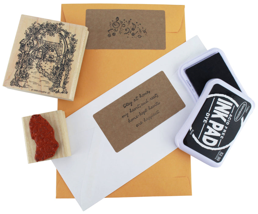 True Kraft Paper Rectangular Labels: 100/Pack