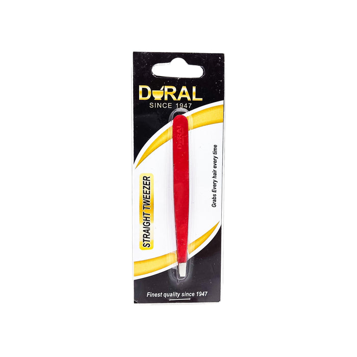 Dural Straight Tweezer Red