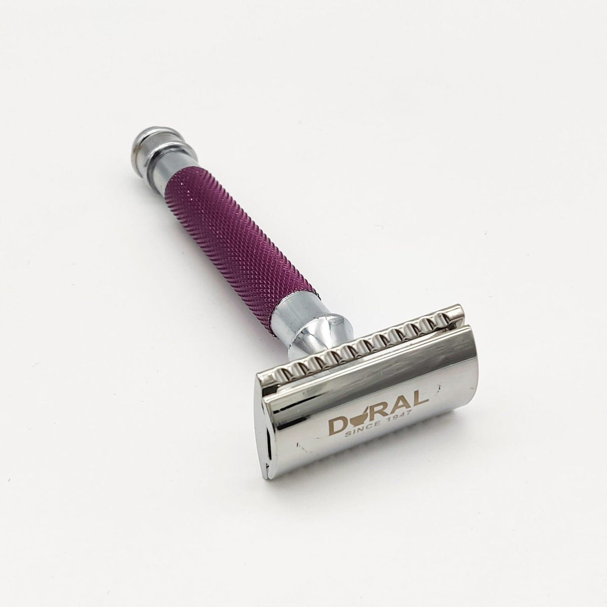 Dural Heavy Stroud Head Double Edge Safety Razor Duty Purple + Pouch ...