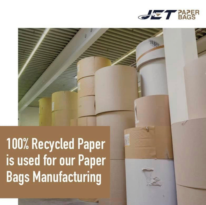 BROWN Small Paper Bags with Twisted Handles -MIMI-8" x 4" x 9H"