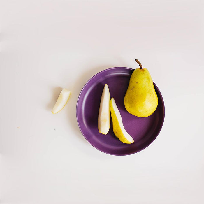 Bamboo Kids Plate - Set of 4 - Prune