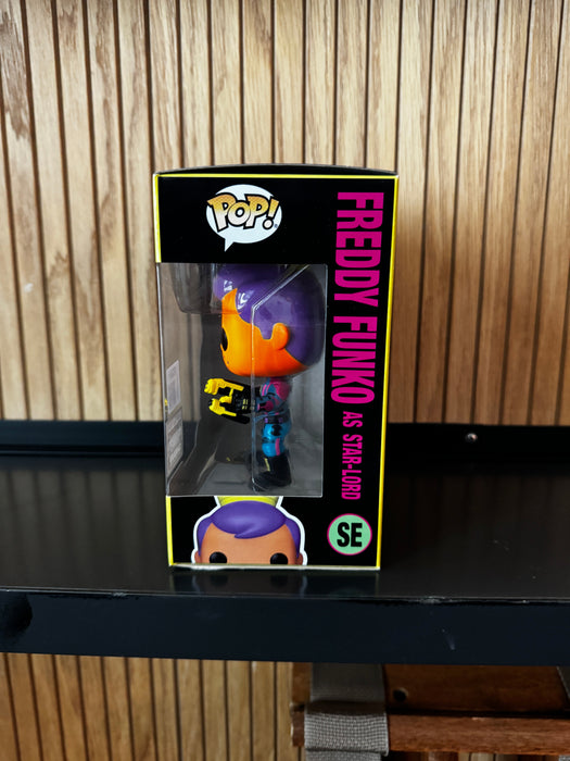 Funko Fundays Experience 2025: Pop! Originals MARVEL GotG Freddy Funko as Star-Lord (Blacklight) LE250