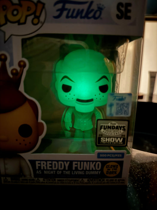 Funko Fundays Experience 2025: Pop! Originals R.L. STINE Freddy Funko as Night of the Living Dummy (Glow in the Dark) LE500