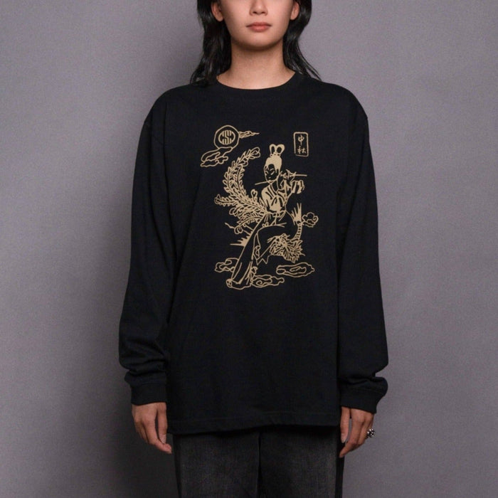 Chang'E Black Long Sleeve Shirt