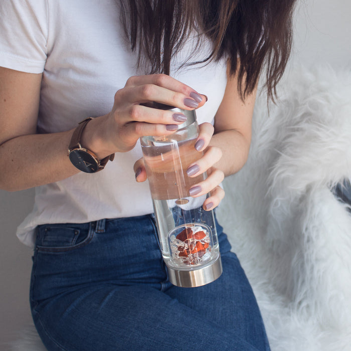 ViA FITNESS | Red Jasper, Magnesite & Clear Quartz