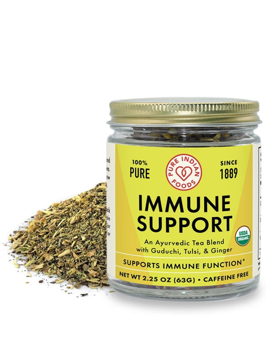 Immune Support Tea (Guduchi, Tulsi, & Ginger), Certified Organic - 2.25 oz