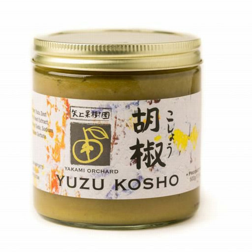 Condiments & SaucesYUZU KOSHO GREENYUZU KOSHO GREENSpecialty Food SourceYakami Orchards Green Yuzu Kosho is an exquisite Japanese condiment that masterfully combines the aromatic, tangy flavor of green yuzu citrus with the fiery kick of 