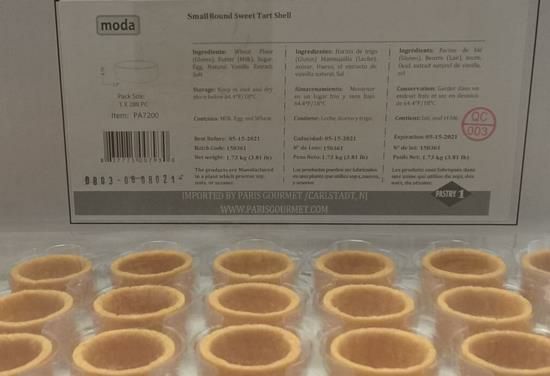 Moda Small Round Sweet Tart Shells, 1.3 in – 288 Count