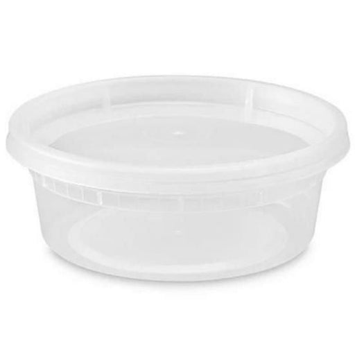 CONTAINER DELI WITH LID 8 OZ 1/240 CT
