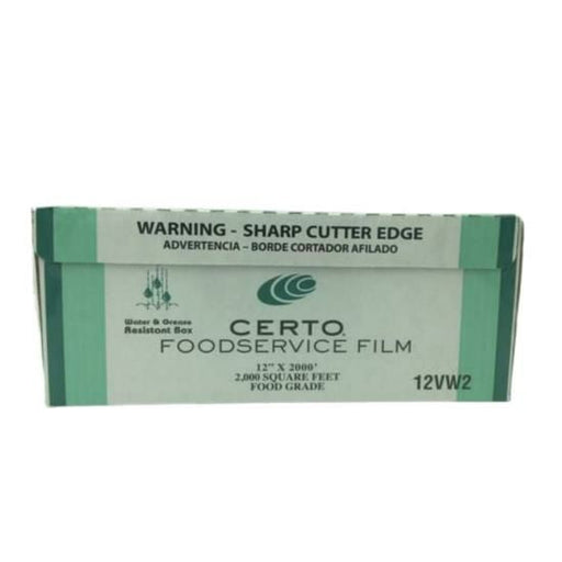 Plastic Food Wrap Film, 2,000 ft Roll – 12 in or 18 in