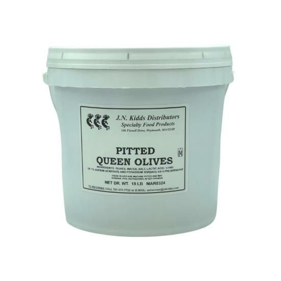 Queen Pitted Olives – 10 lb Pail