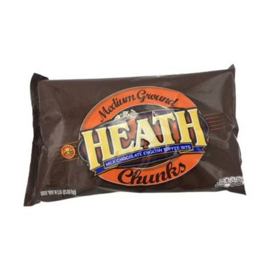 CandyHEATH BAR CRUNCHHEATH BAR CRUNCHSpecialty Food SourceAdd a deliciously crunchy and buttery twist to your desserts with HEATH English Toffee Bits. These small pieces of classic HEATH toffee are perfect for incorporating