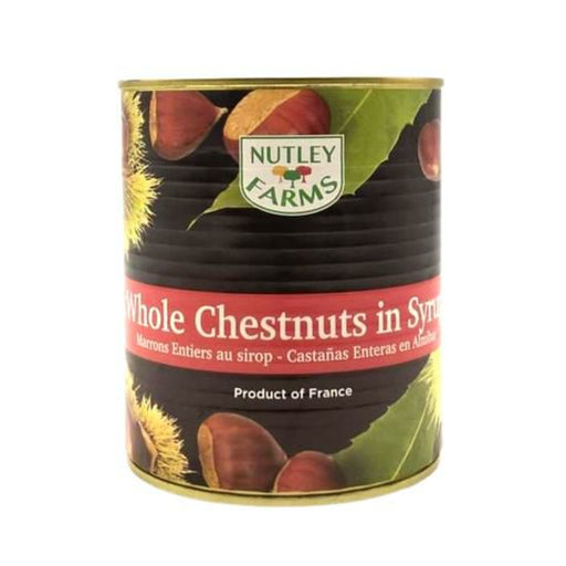 Nutley Farms Whole Chestnuts in Rich Syrup Jar