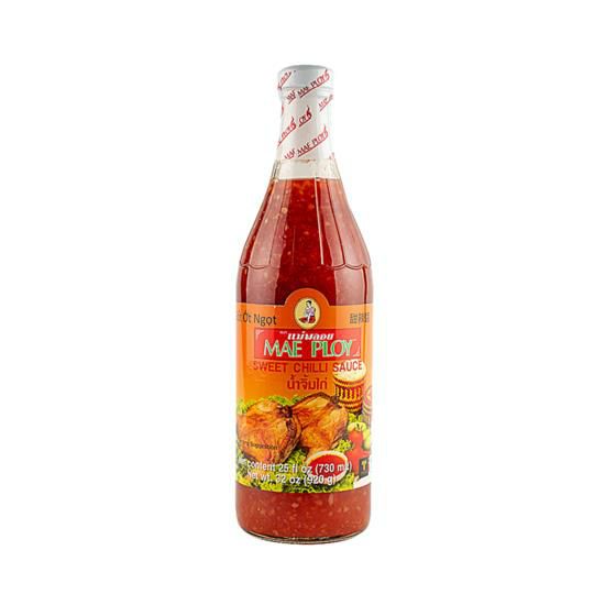 SWEET THAI CHILI SAUCEMAE PLOY SWEET CHILI THAI SAUCESpecialty Food SourceFeatures:

Indulge in the irresistible Thai flavors of Mae Ploy Brand Sweet Thai Chili Sauce. This sauce is a harmonious blend of sweet and spicy, perfect for dippin
