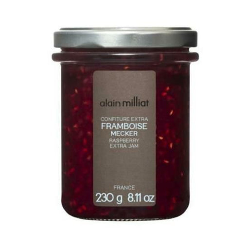 RASPBERRY JAMRASPBERRY JAMSpecialty Food SourceFeatures: 

Discover this dark red jam, made with Mecker raspberries, its jellied texture enhanced with pips, and its rich and delicate caramelized aromas.

Specific