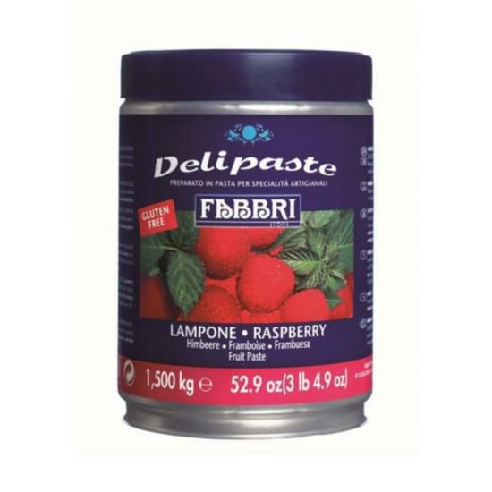 Fabbri Raspberry Delipaste 1.5 kg – Italian raspberry paste for gelato, sorbet, and pastry applications