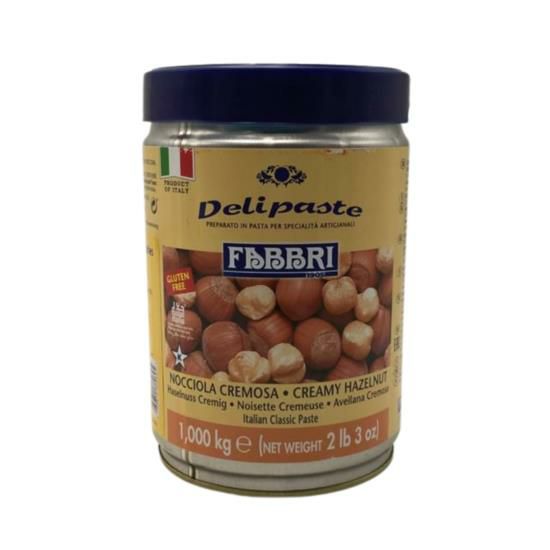 Fabbri Creamy Hazelnut Delipaste – 1 kg | Premium Italian Nut Paste for Gelato, Pastry & Dessert