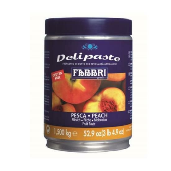 Fabbri Peach Delipaste 1.5 kg tub – Italian peach fruit paste for gelato and pastry applications