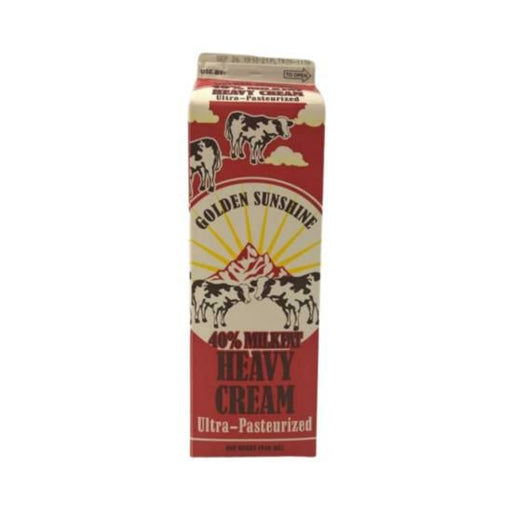 Golden Sunshine Heavy Cream 40% – 1 Quart