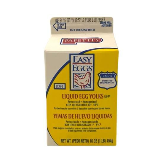 Papetti's Fresh Cage-Free Egg Yolks – 15 x 1 lb