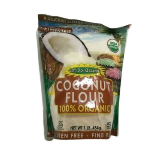 36 oz bag of Let's Do Organic Brand Organic Coconut Flour, gluten-free and high-fiber for healthy baking