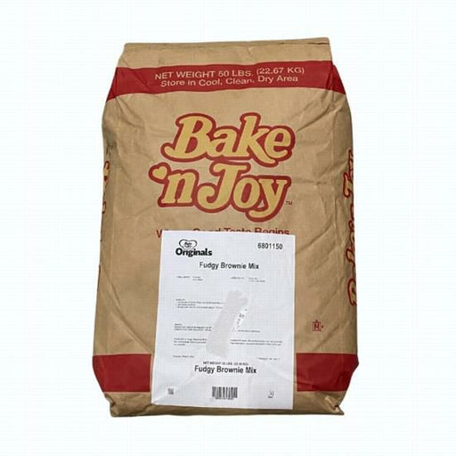 Bake N' Joy Fudgy Brownie Mix package, ideal for creating rich, chocolate-flavored brownies with ease.