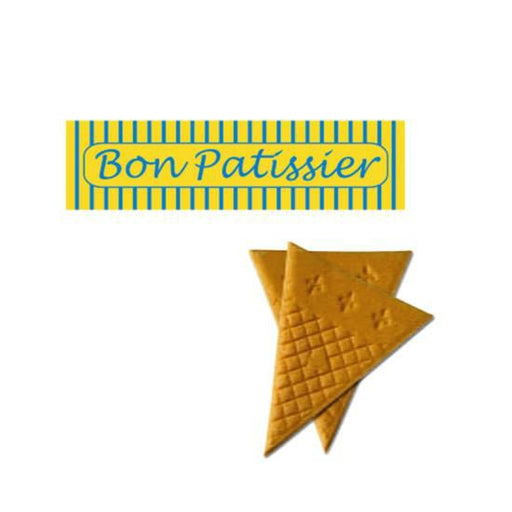 Text: Bon Patissier Fan Butter Cookie Wafers