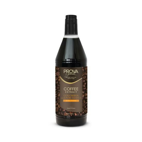 1L bottle of PROVA Coffee Extract, perfect for enhancing both sweet and savory culinary creations with premium coffee flavor.