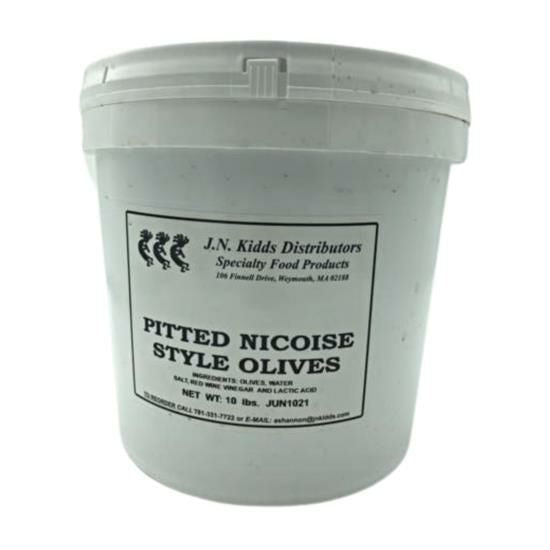Niçoise Style Pitted Olives – 10 lb Pail
