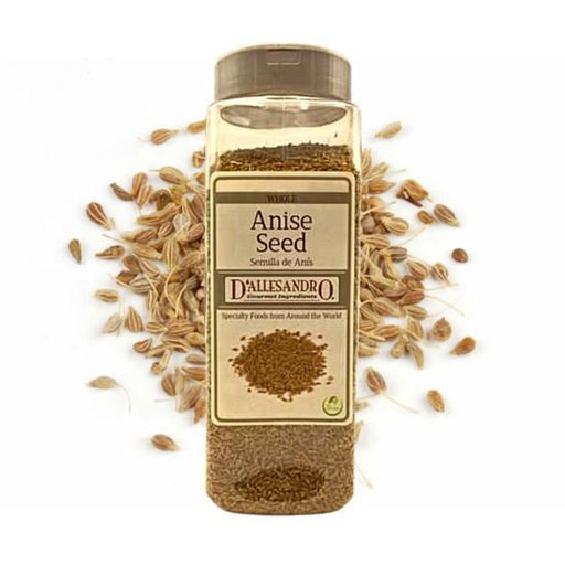 Anise Seeds - Sweet Aromatic Flavor, Professional Grade, 16 ozANISE SEEDSpecialty Food SourceD'ALLESANDRO Brand offers Anise Seeds in a generous 16 oz package, crafted for culinary professionals demanding the highest standards in flavor and quality. Our Anis