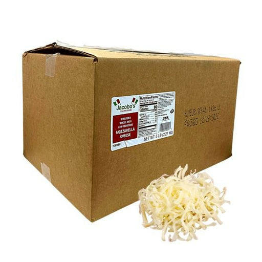 Jacobo's Shredded Mozzarella Cheese – 5 lb