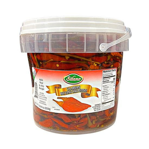PeppersCALABRIAN CHILES HOT LONG 1/5.6lbCALABRIAN CHILES HOT LONG 1/5Specialty Food SourceAdd a touch of authentic Italian heat to your dishes with Silano Hot Long Calabrian Chiles. Sourced directly from the sun-drenched fields of Calabria, Italy, these c