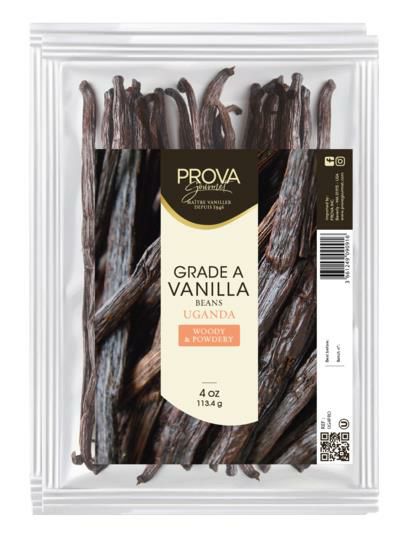 Prova Uganda Grade A Vanilla Beans – 4 oz