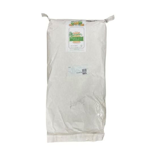 Bag of MAINE GRAINS Organic White Spelt Flour, highlighting its premium quality and organic certification for nutritious baking.
