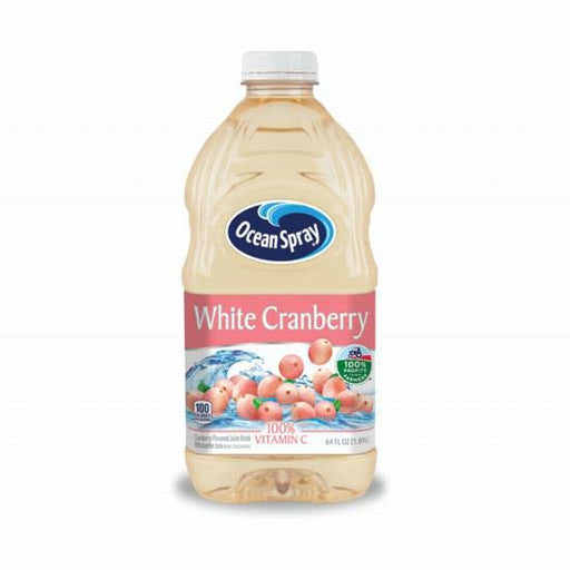 jUICEWhite Cranberry Juice - Light & Refreshing, 64 oz BottleWhite Cranberry Juice - Light & Refreshing, 64 oz BottleSpecialty Food SourceIndulge in the light and refreshing taste of Ocean Spray White Cranberry Juice, now available in a generous 64 oz bottle. Crafted with the unique sweetness of white 