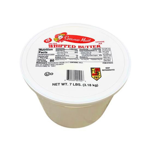 ButterBUTTER WHIPPED 1-7LBBUTTER WHIPPED 1-7LBSpecialty Food SourceExperience the luxurious texture and rich flavor of Sommer Maid Brand Whipped Butter. This whipped butter is churned to perfection, offering a lighter, more spreadab