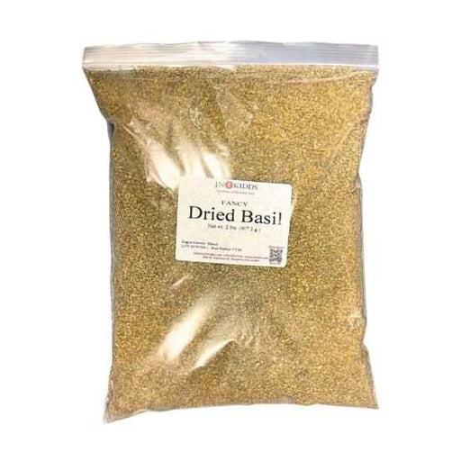 Seasonings & SpicesDried Whole Basil Leaves - Premium Culinary Herb, 2 lb. Bulk BagBasil Leaves - Premium Culinary Herb, 2 lbSpecialty Food SourceElevate your culinary creations with the aromatic excellence of JN Kidds Dried Whole Basil Leaves, now available in a generous 2 lb. bulk bag. Sourced from the fines