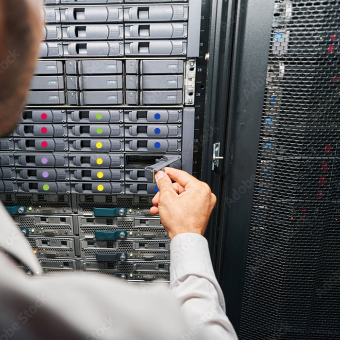 1/4" Permanent Round, Color-Code Dots: 1,000/Box