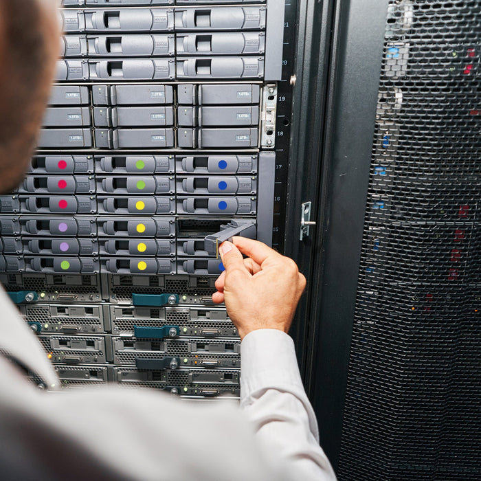 1/2" Removable Round, Color-Code Dot Stickers: 1,000/Box