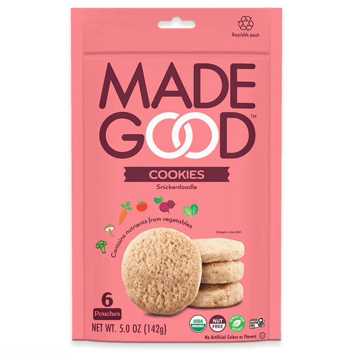 MadeGood Grain-Free Snickerdoodle Cookies (Pack of 6) 5oz