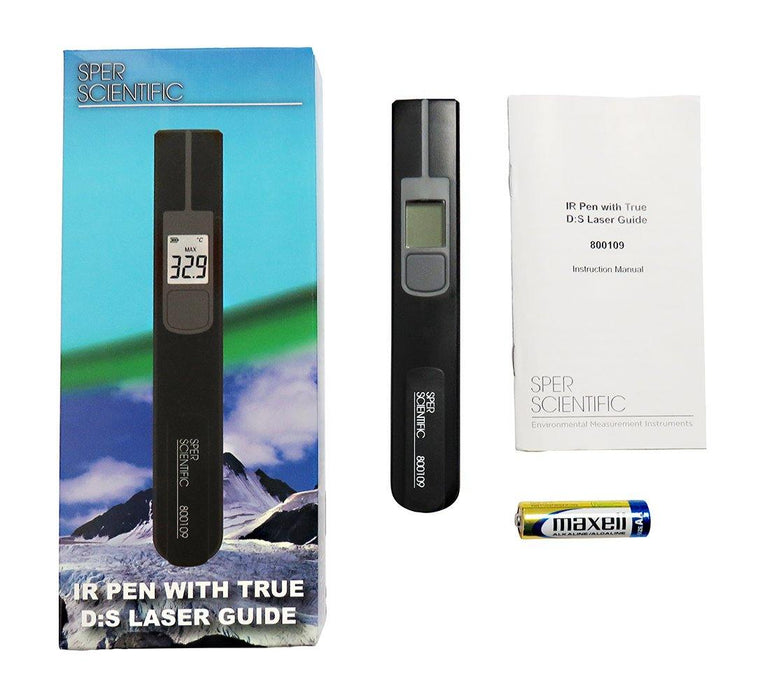 Infrared Thermometer Pen with True D:S Laser Guide