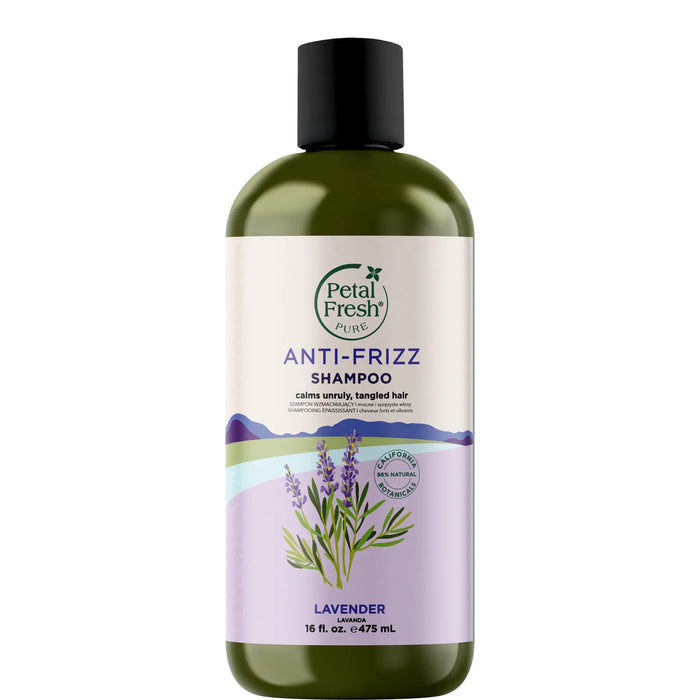 Petal Fresh Pure - Lavender Anti-Frizz Shampoo, 16 fl oz (Pack of 6) - Sulfate Free Formula
