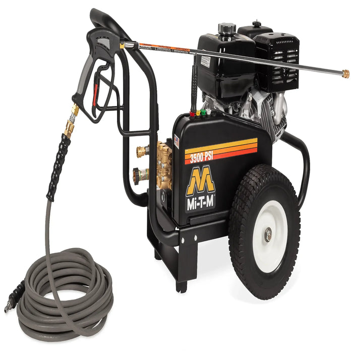 Mi-T-M JCW-3504-2MHB Belt Drive Pressure Washer – 3500 PSI, 3.7 GPM, Honda GX390