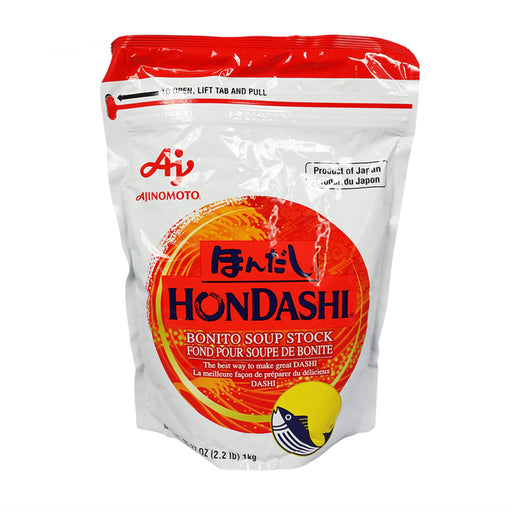 2.2 lbs package of Ajinomoto Hondashi, authentic Japanese bonito fish soup stock for rich umami flavor