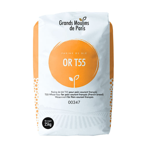 Grand Moulins de Paris Gold T55 Wheat Flour 1kg package for French bread baking
