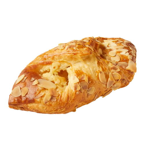 Bridor Almondine Butter Danish in a 60 pack, showcasing the flaky texture and rich almond filling.